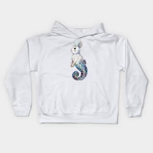 Seahorse Mermaid Bunny Kids Hoodie